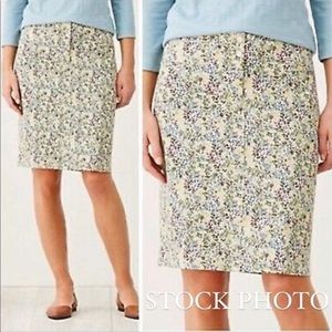 J. Jill floral Pencil skirt